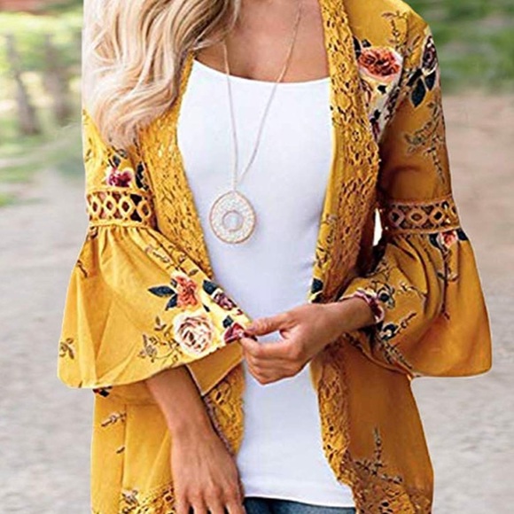 Beautiful kimono jacket. Perfect for Spring! - Picture 1 of 2